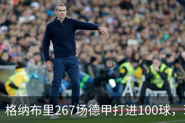 格纳布里267场德甲打进100球，现役德甲球员中第三位百球先生