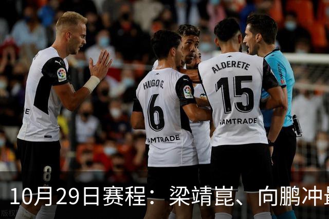 10月29日赛程：梁靖崑、向鹏冲最后16强2个名额！女队王艺迪冲8强